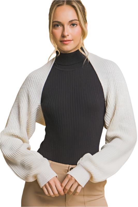 Ivory shrug cardigan