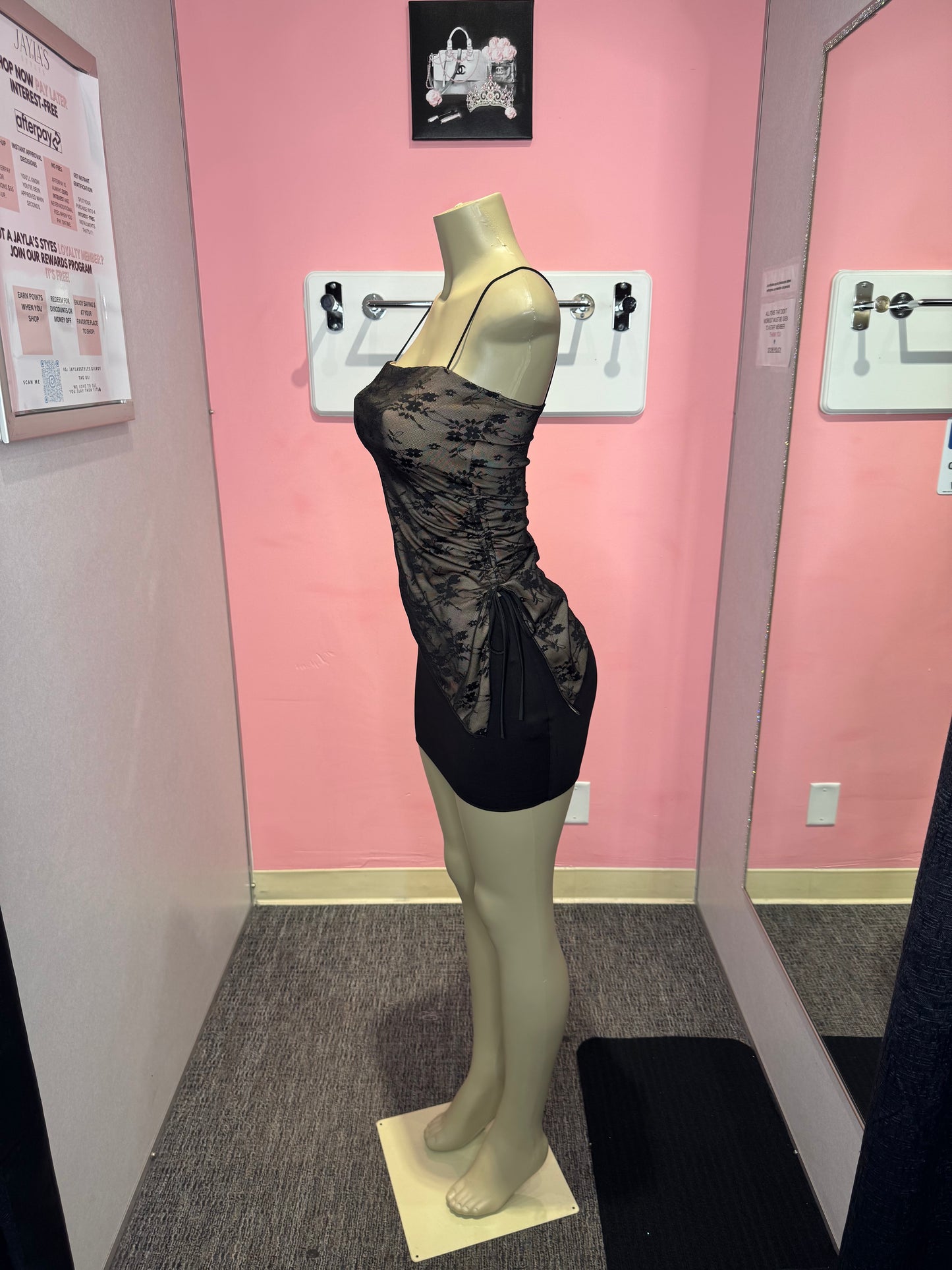 Missy mesh lace top