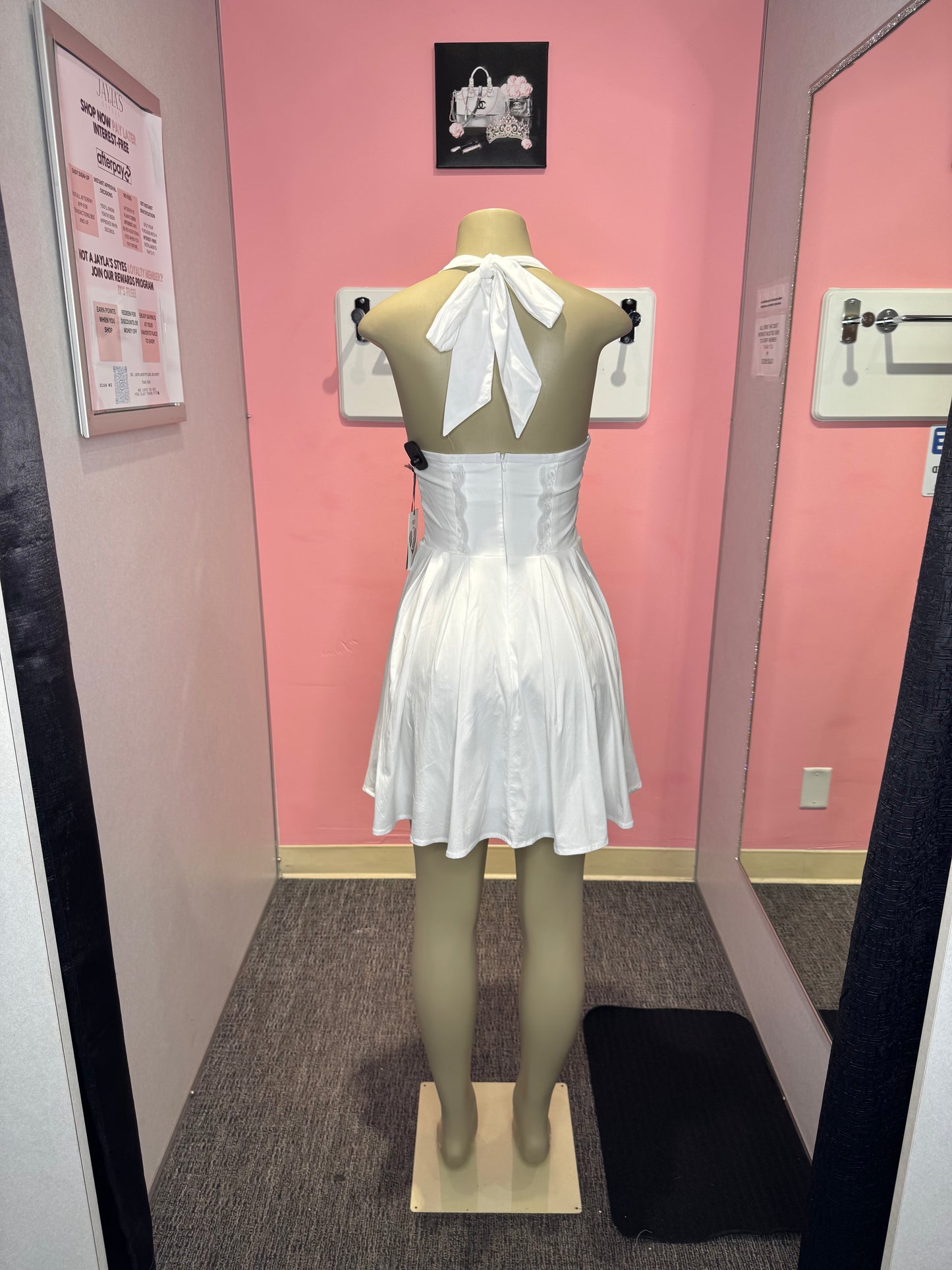 Karla white corset dress