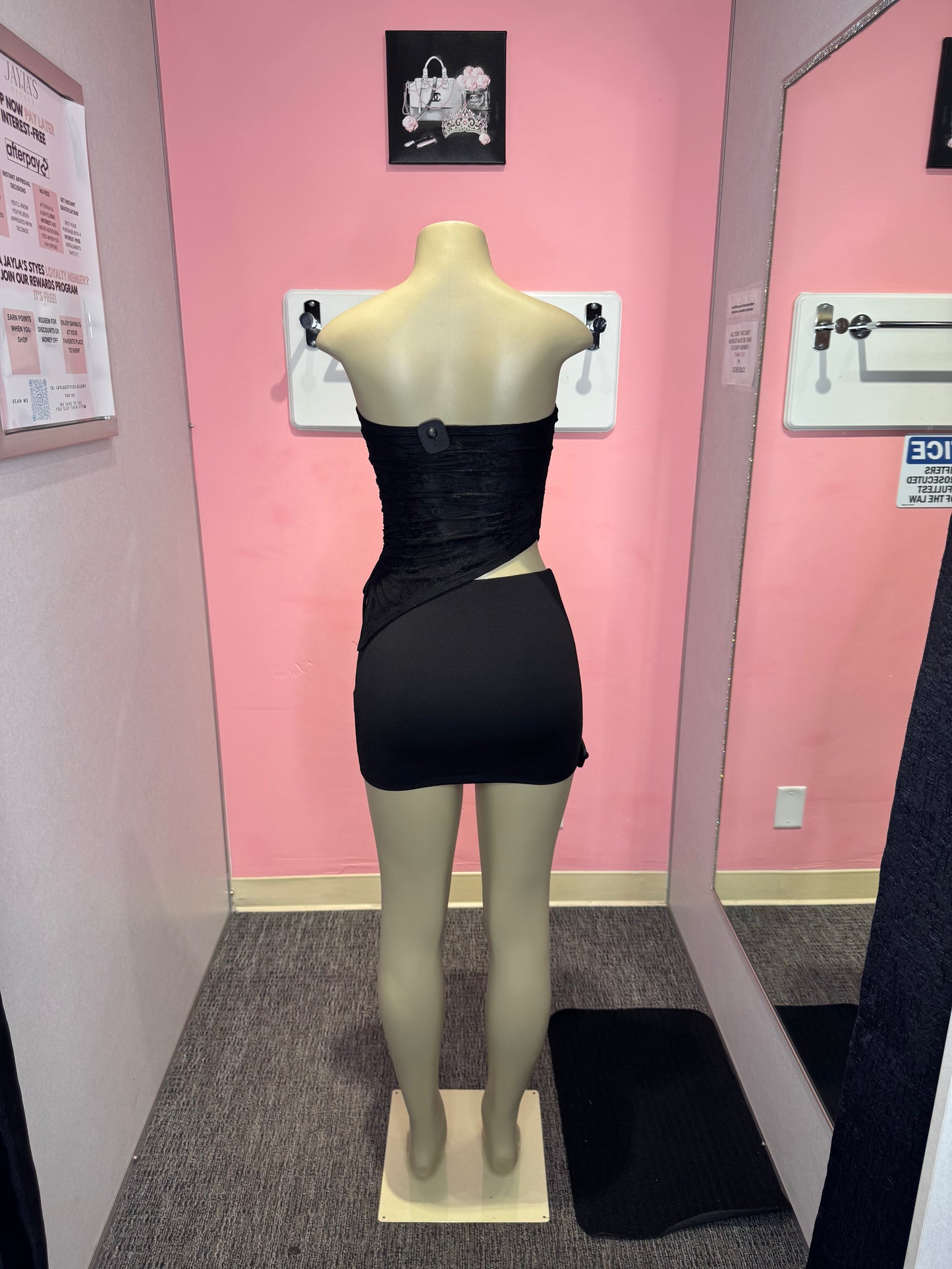 Joan lace asymmetric top