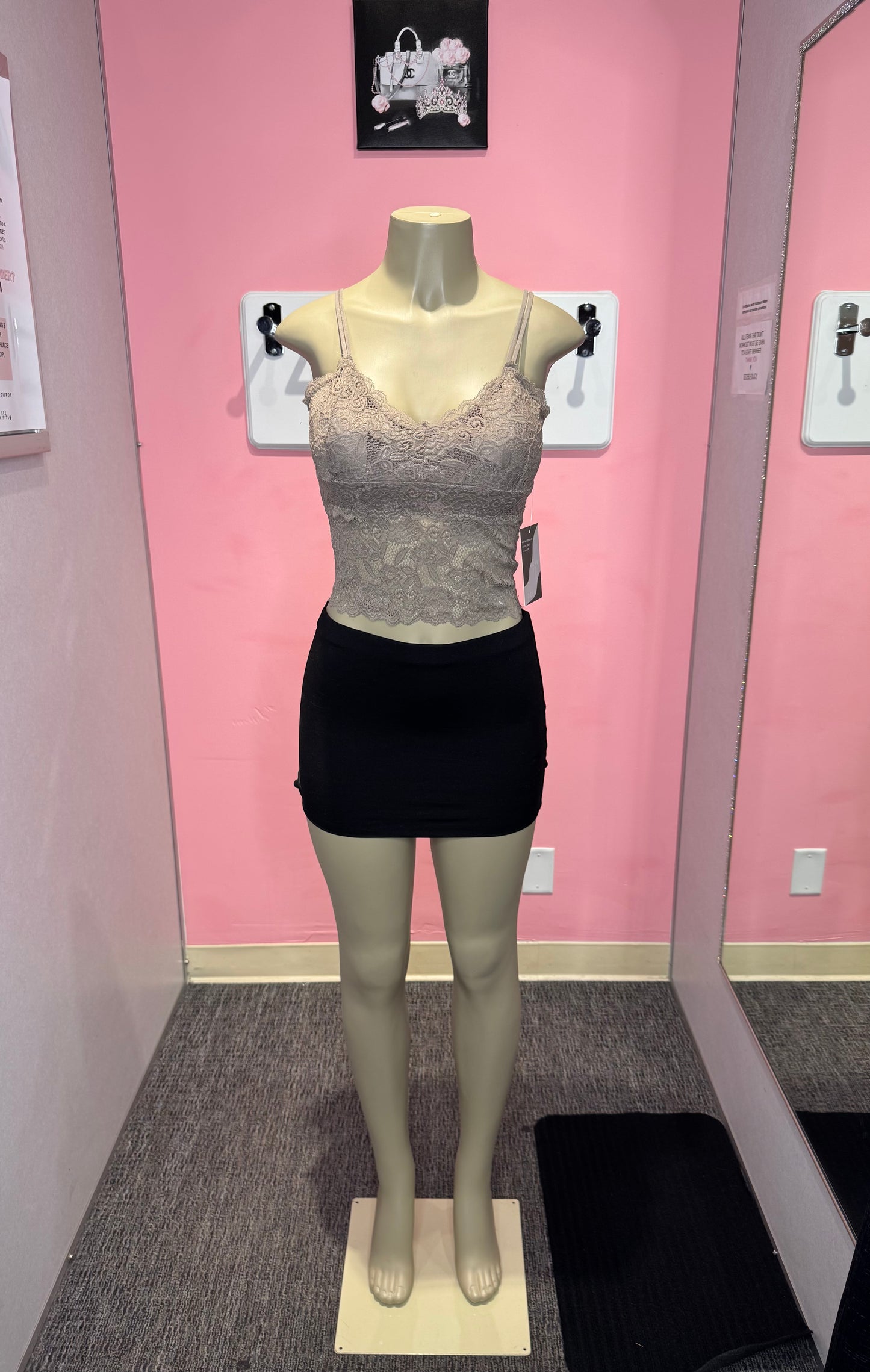 Coco lace v neck dual strap