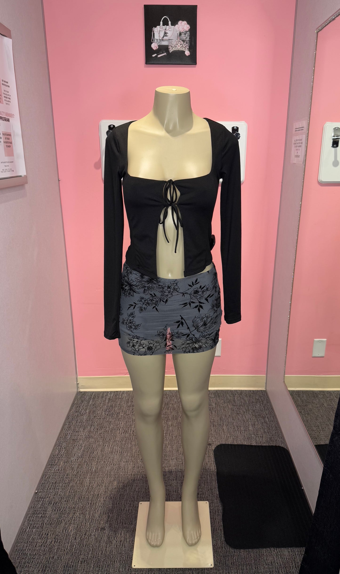 Grey sarah tulip skort