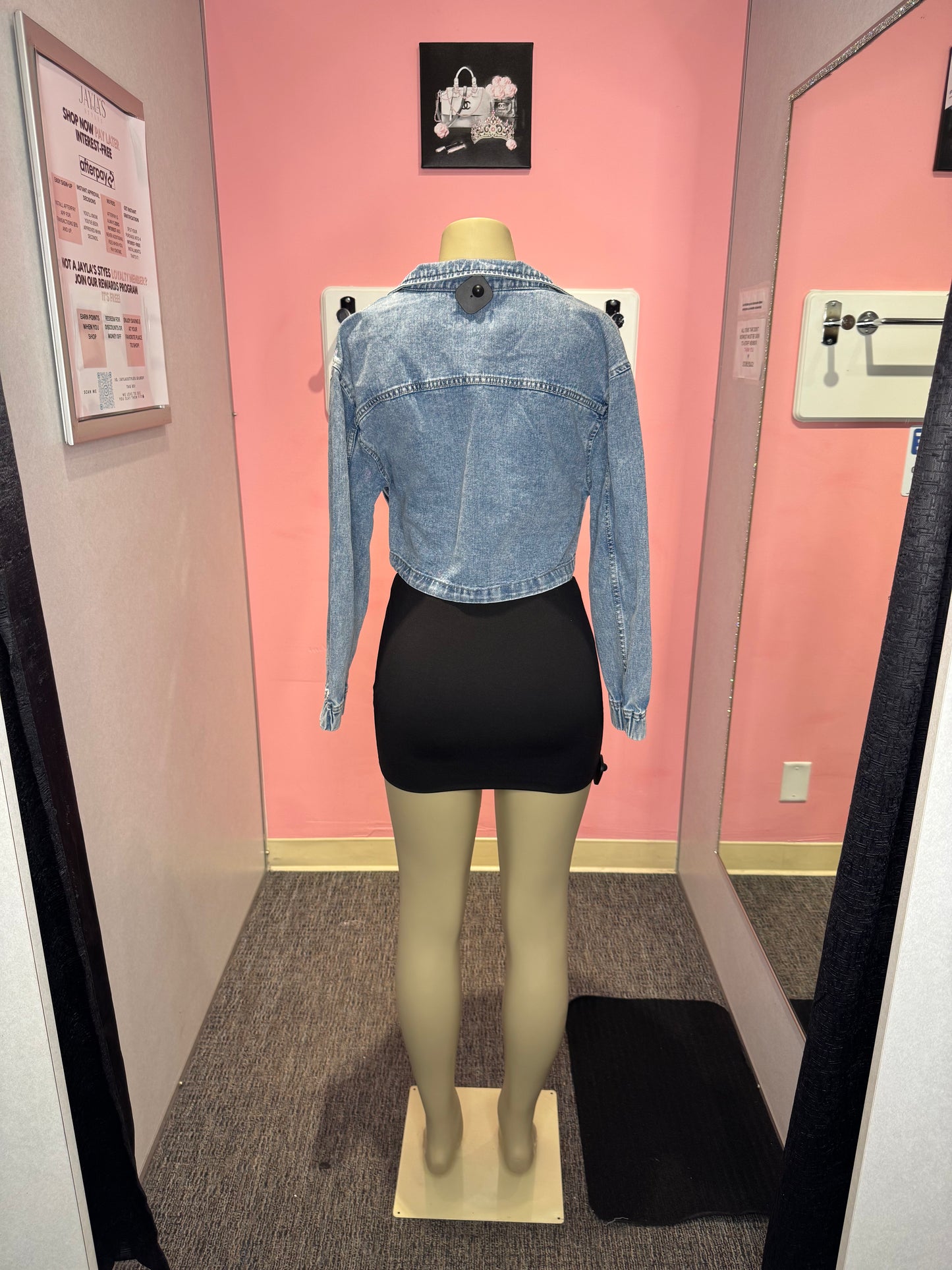 Tina LT. Blue crop jacket