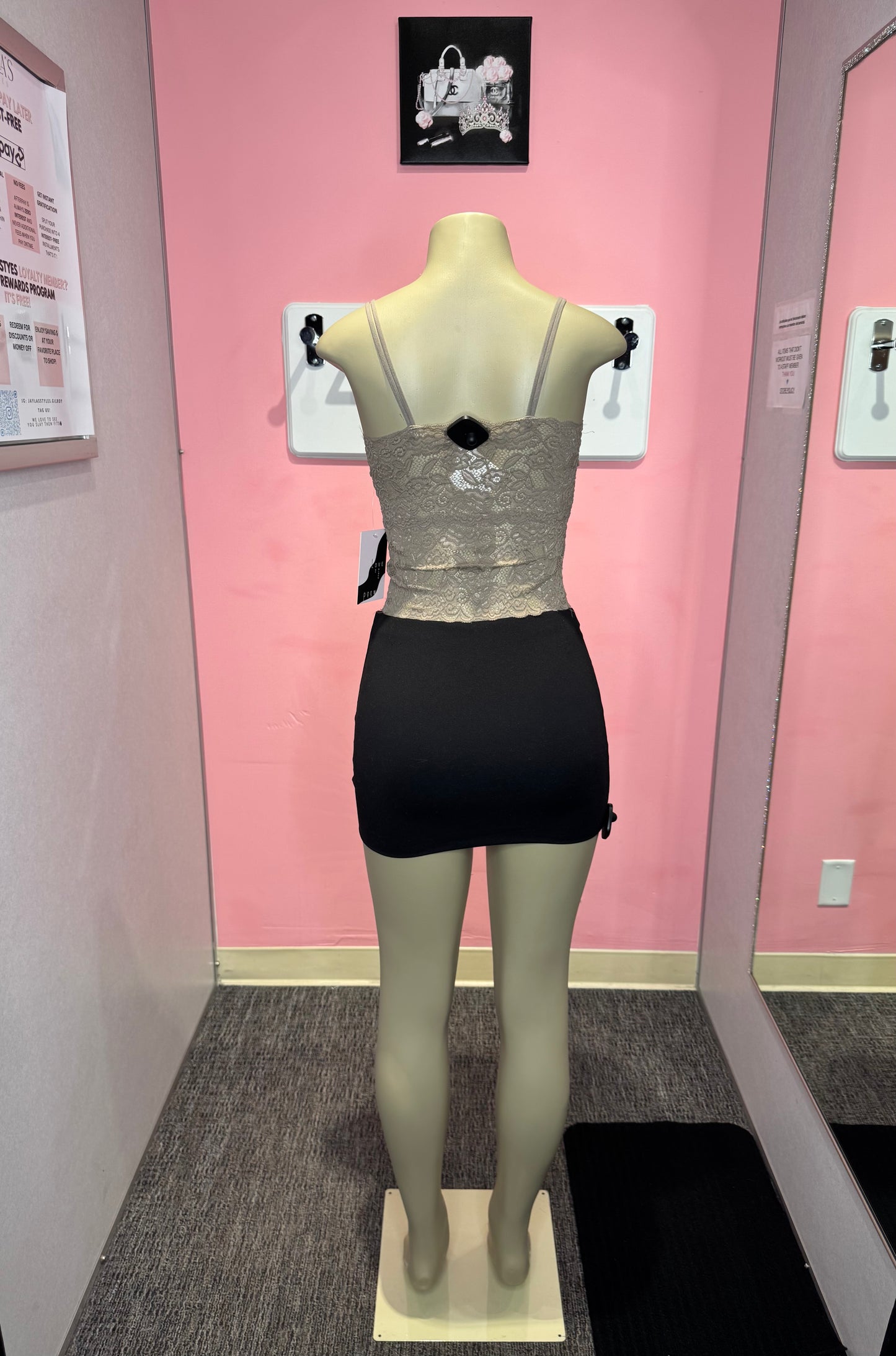 Coco lace v neck dual strap