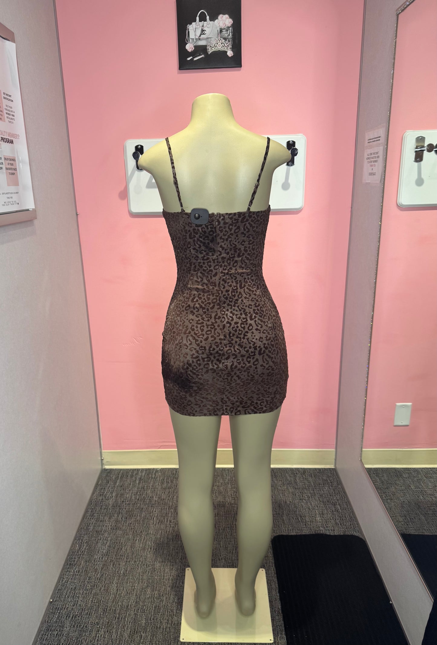 Rosa dusty animal print mini