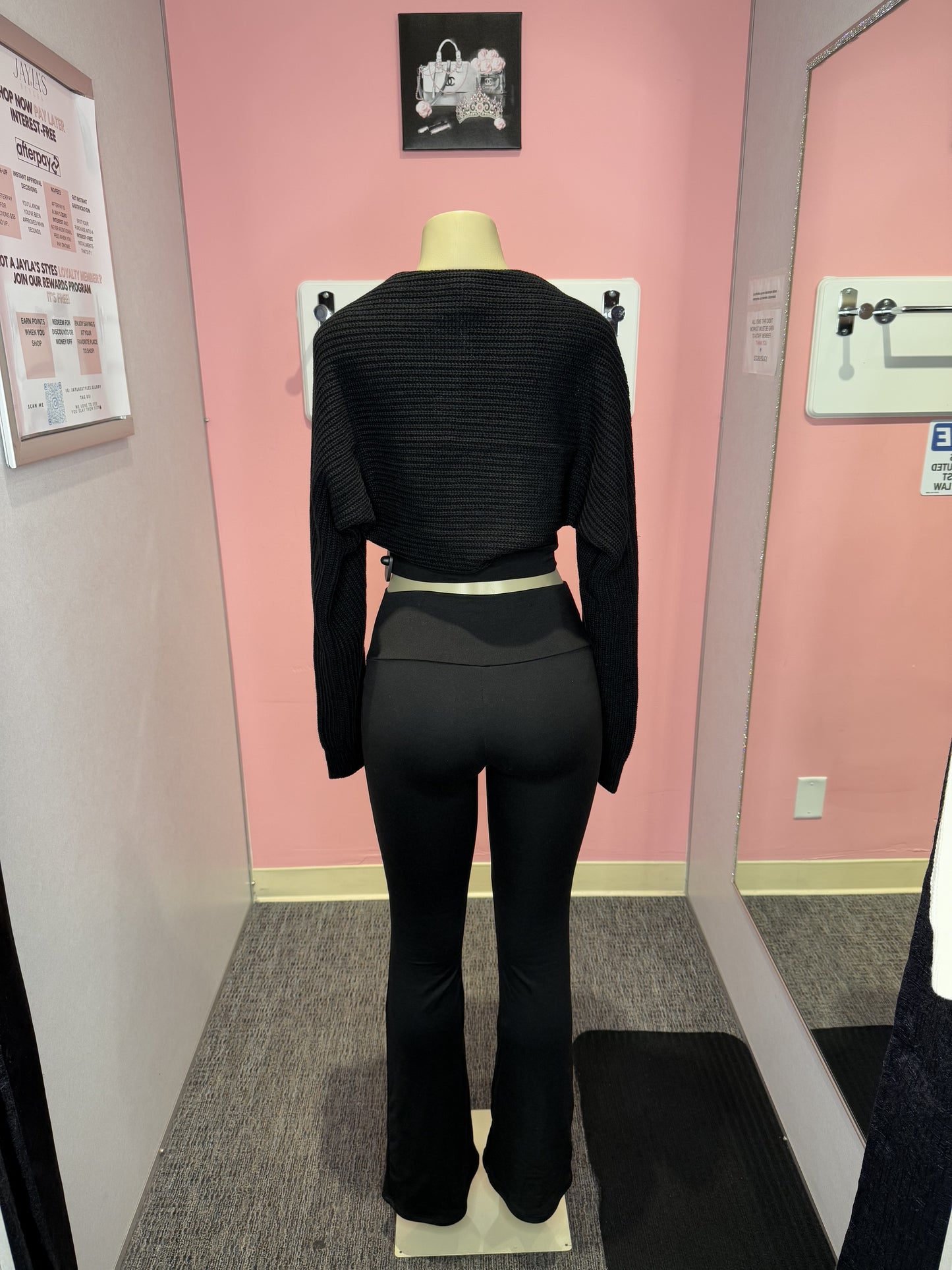 Black shrug cardigan