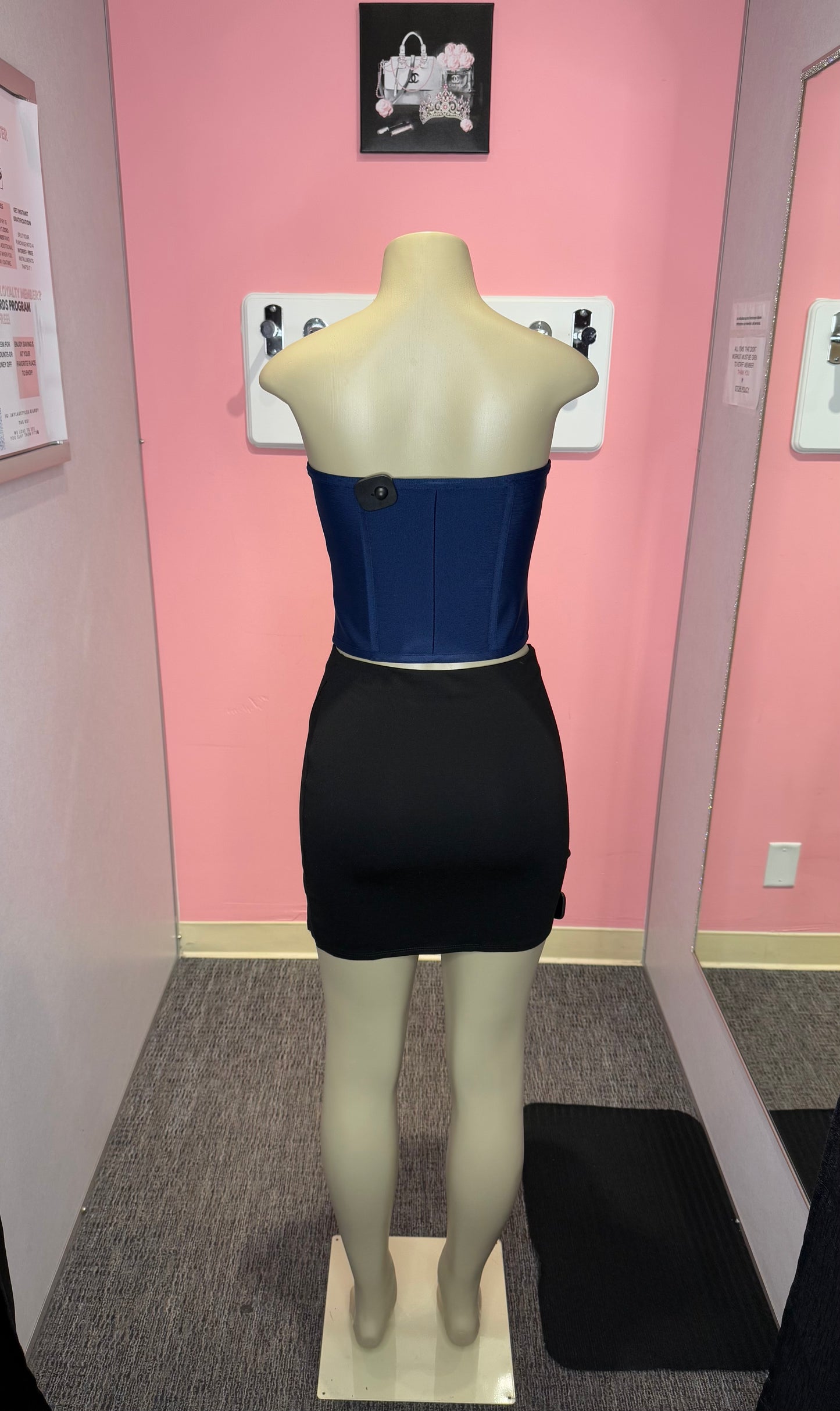 Navy bandage corset