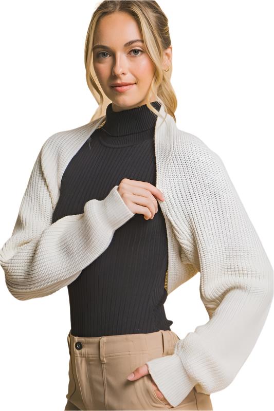 Ivory shrug cardigan