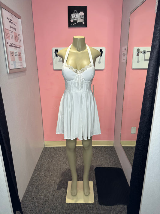 Karla white corset dress